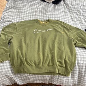 Nike Men's Olive Crewneck Sweater